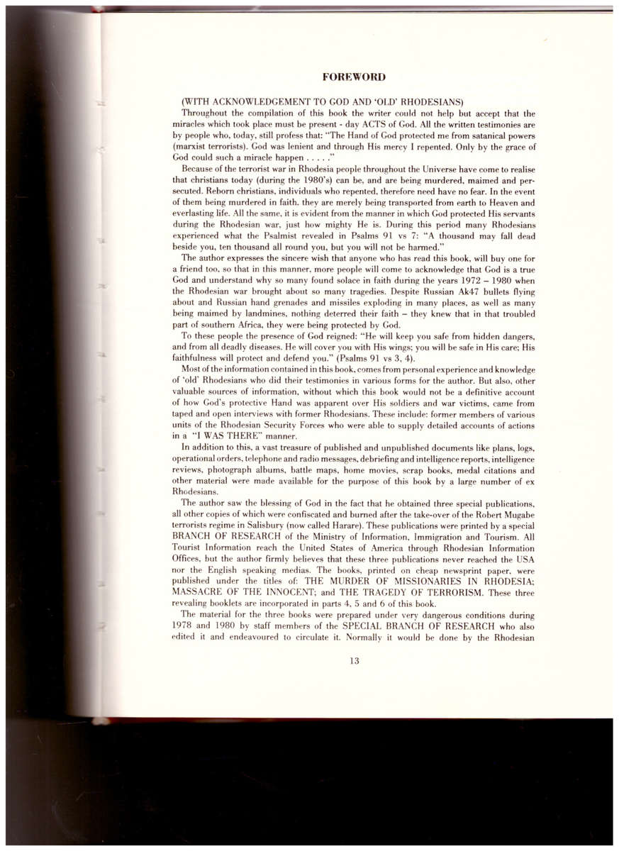 GOD`S MIRACLES Vs MARXIST TERRORISTS: TRUE STORY OF RHODESIAN AND SOUTH WEST AFRICAN WARS