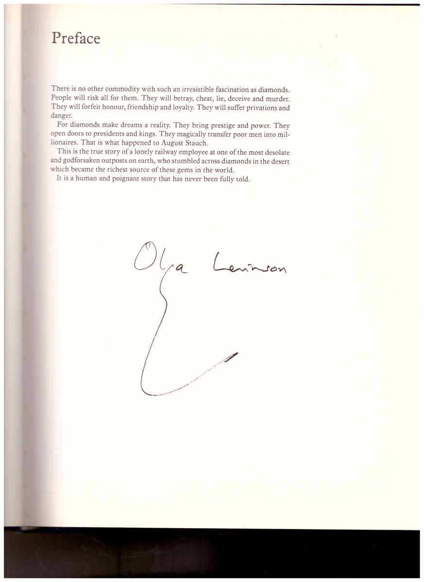 DIAMONDS IN THE DESERT by OLGA LEVINSON