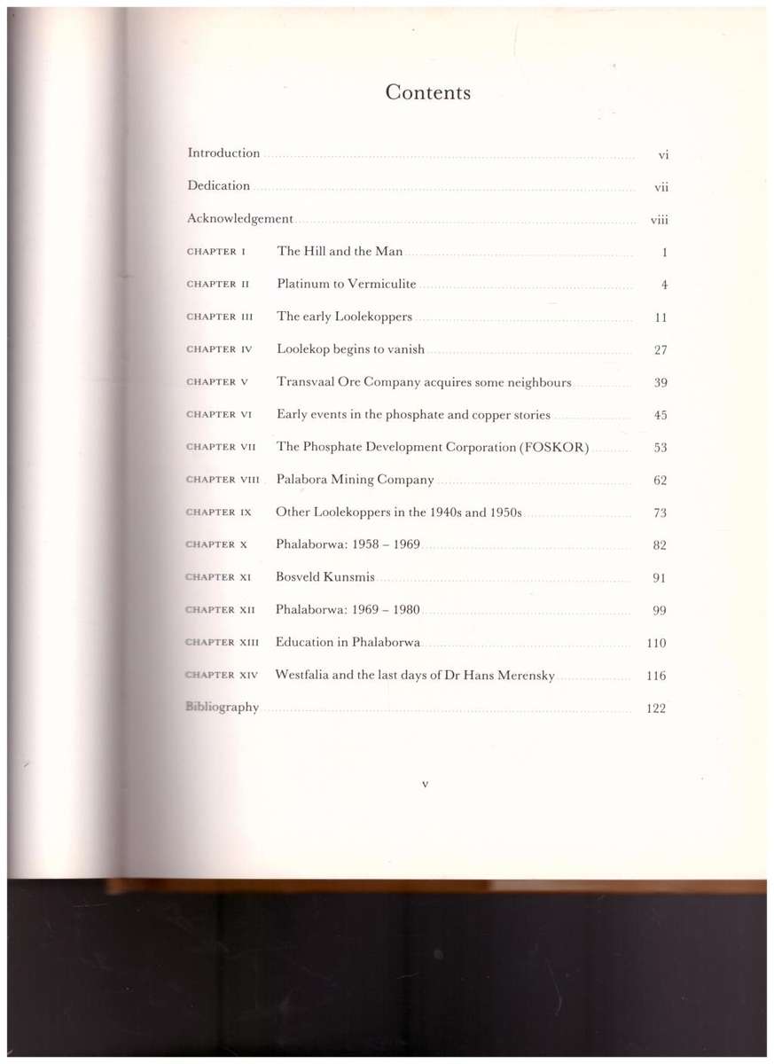 THE VANISHED SADDLEBACK, THE STORY OF PHALABORWA