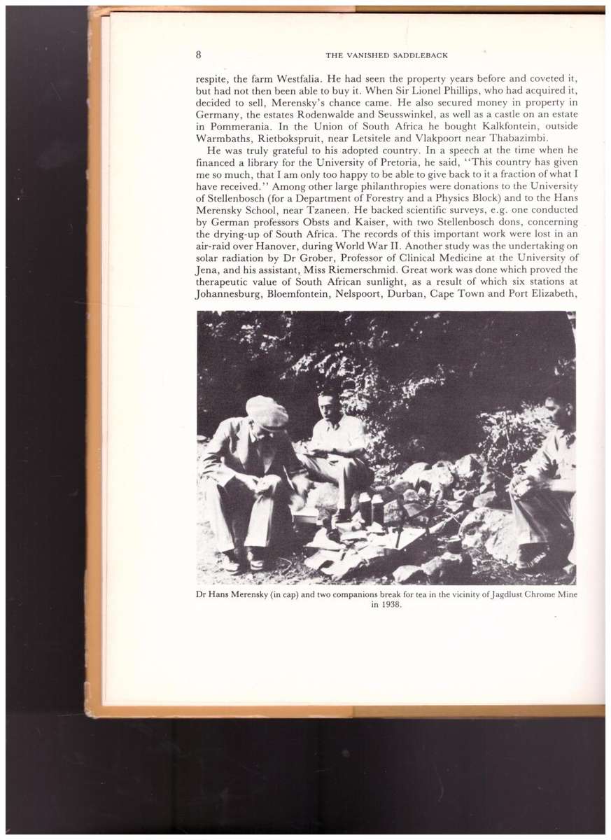 THE VANISHED SADDLEBACK, THE STORY OF PHALABORWA