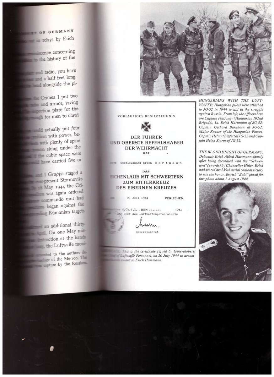 THE BLOND KNIGHT OF GERMANY by RAYMOND F TOLVER *SIGNED* 1 ST ED.