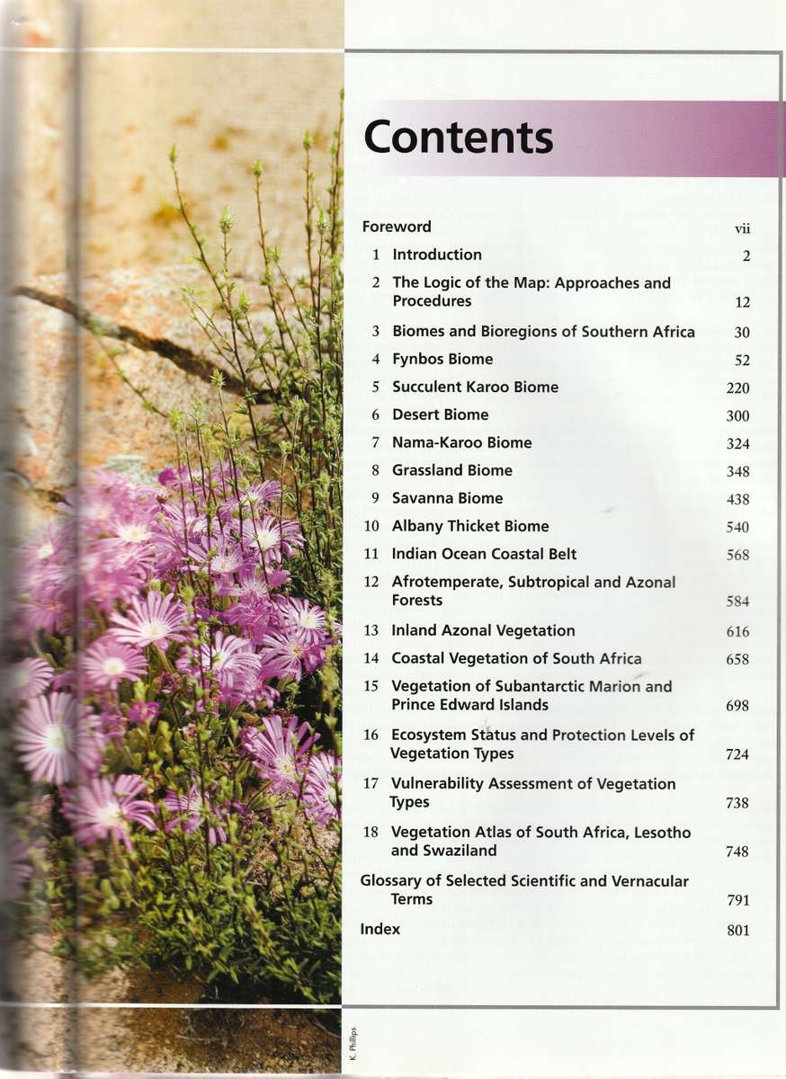 THE VEGITATION OF SOUTH AFRICA, LESOTHO AND SWAZILAND  *INCLUDING DVD*