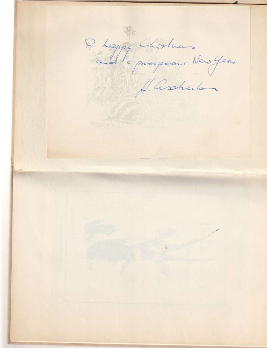 THE LIFE STORY OF A GEMSBUCK by H. ANT. ASCHENBORN *SIGNED*