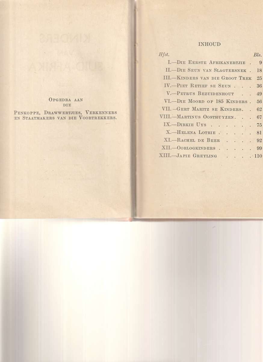 KINDERS VAN SUID-AFRIKA deur C. R. SWART