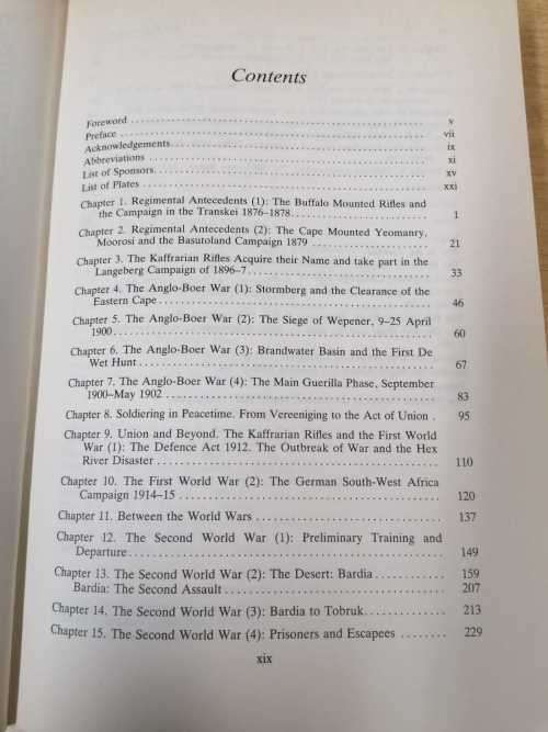 THE KAFFRARIAN RIFLES 1876-1986 - Francis L. Coleman