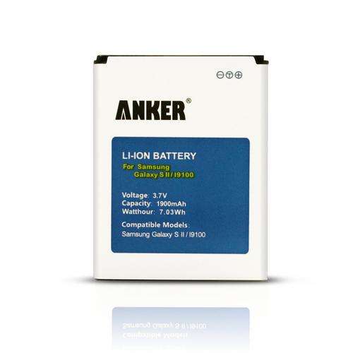 Anker 1900mAh Li-ion Battery for Samsung Galaxy S2 II GT-I9100, Galaxy S2 II I9100, Galaxy S2  (New)