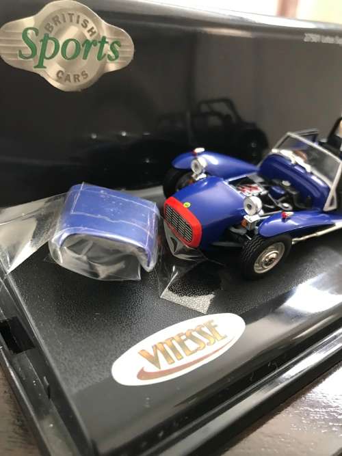 RARE! RARE! RARE! VITESSE 1/43 - 27501 LOTUS SUPER 7 MODEL CAR - DARK BLUE