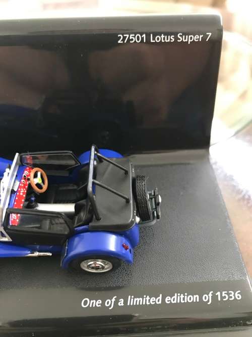 RARE! RARE! RARE! VITESSE 1/43 - 27501 LOTUS SUPER 7 MODEL CAR - DARK BLUE