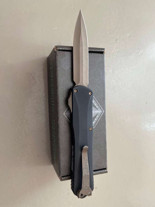 Stunning! Heretic Manticore X Bronze Battleworn OTF Knife. FREE Shipping