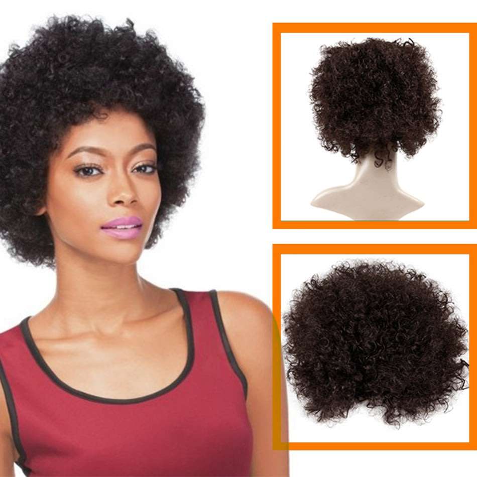 Human Hair Afro Curl Wig (2-4 days` delivery)