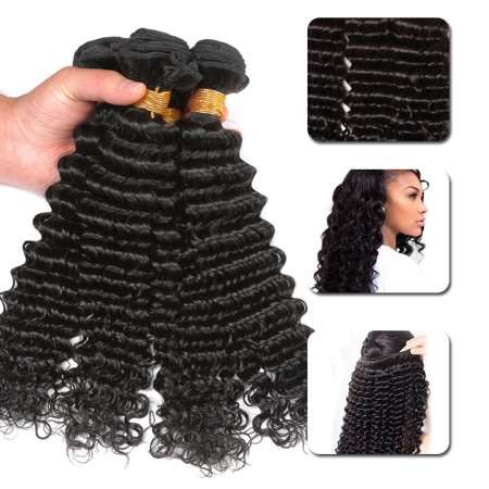9A Brazilian/Peruvian Hair Deep Wave 3 bundles (FREE SHIPPING throughout SA)
