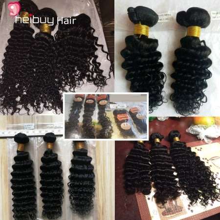 9A Brazilian/Peruvian Hair Deep Wave 3 bundles (FREE SHIPPING throughout SA)