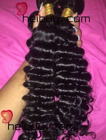 9A Brazilian/Peruvian Hair Deep Wave 3 bundles (FREE SHIPPING throughout SA)
