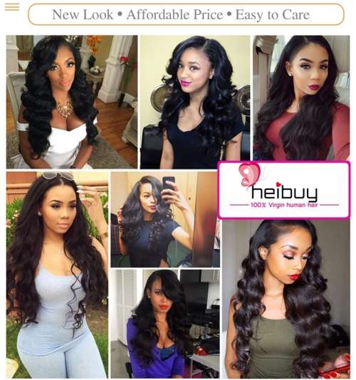 Brazilian ,Peruvian Hair Body Wave with Lace Closure (8"-30" inch)