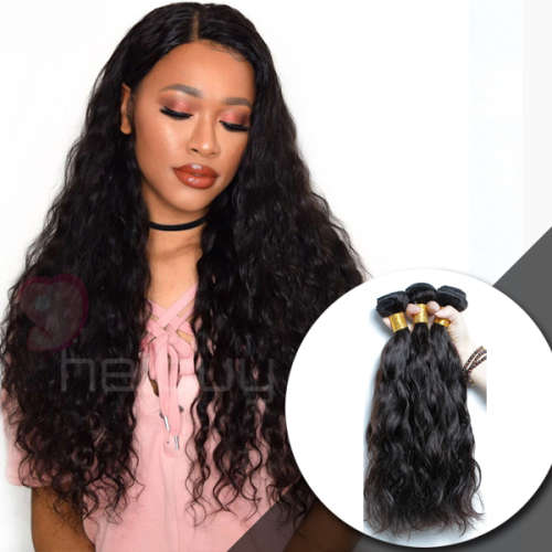 HEIBUY Hair 10A Brazilian / Peruvian  Hair natural wave 300g