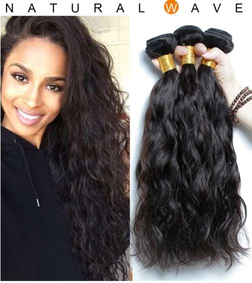 HEIBUY Hair 10A Brazilian / Peruvian  Hair natural wave 300g