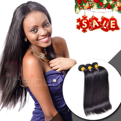 HEIBUY HAIR Brazilian Hair/Peruvian  Straight Hair 300g with Lace Closure(8"-30")