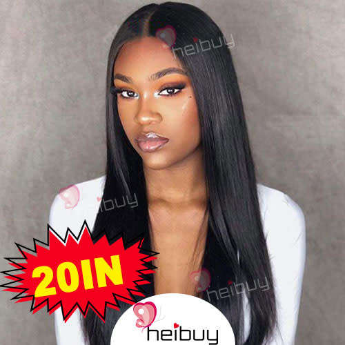 Peruvian Human Hair Straight 3 Bundles with Closure HEIBUY Hair
