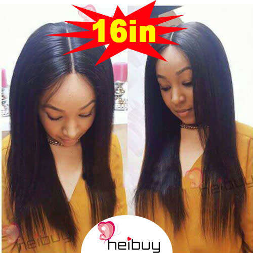 Peruvian Human Hair Straight 3 Bundles with Closure HEIBUY Hair