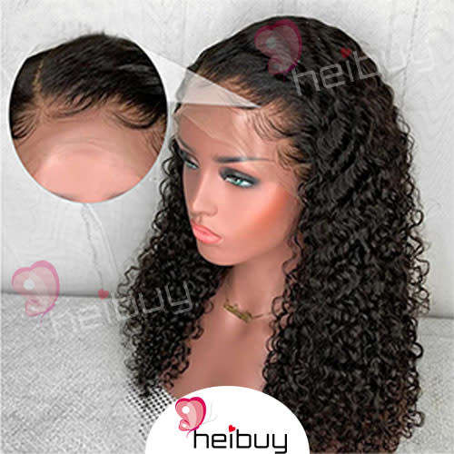 Brazilian hair, Virgin Hair with 360 Lace Closure Curly HEIBUY Hair