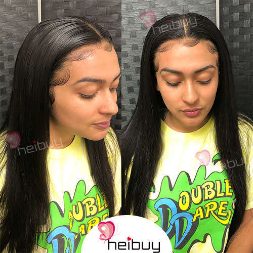 Brazilian Virgin Hair Straight 2 Bundles/200g with 13*4 Lace Frontal Closure Ear to Ear