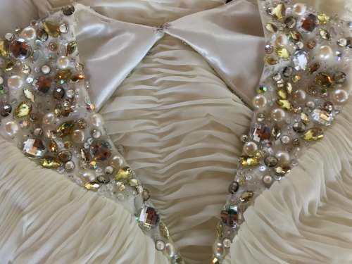 Perfect 8 / 32 forever unique designer dress gem embellished