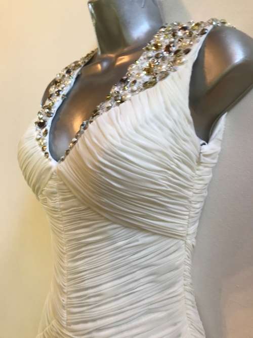 Perfect 8 / 32 forever unique designer dress gem embellished