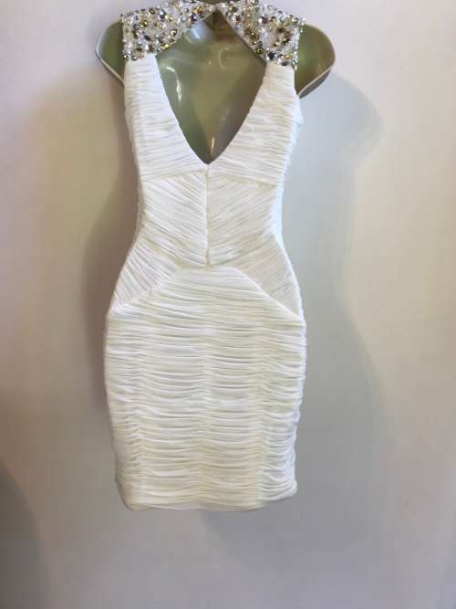 Perfect 8 / 32 forever unique designer dress gem embellished