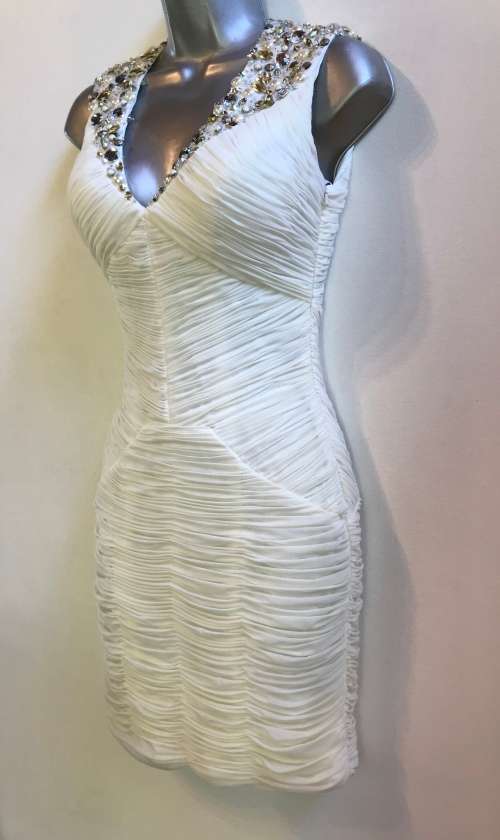 Perfect 8 / 32 forever unique designer dress gem embellished