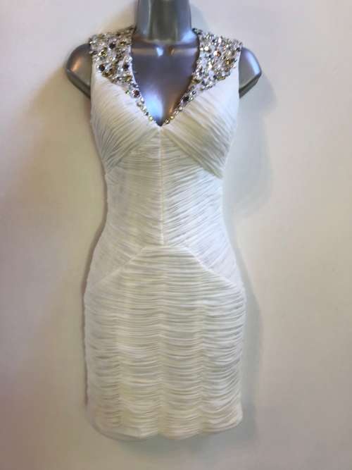 Perfect 8 / 32 forever unique designer dress gem embellished