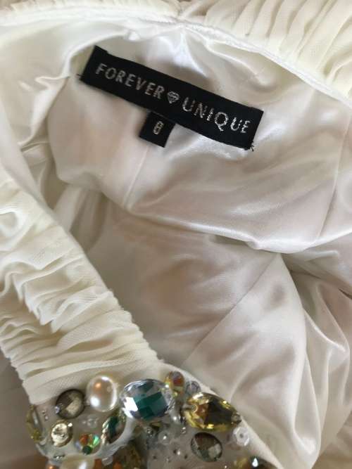 Perfect 8 / 32 forever unique designer dress gem embellished