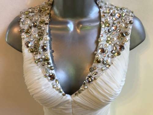 Perfect 8 / 32 forever unique designer dress gem embellished
