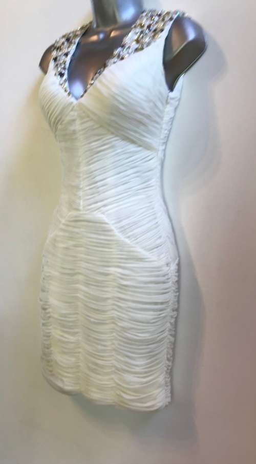 Perfect 8 / 32 forever unique designer dress gem embellished