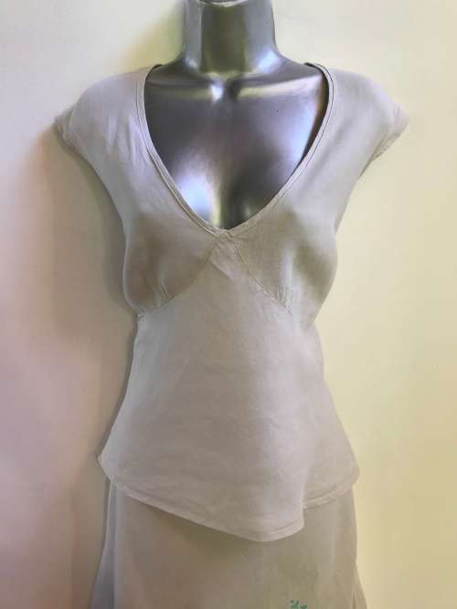 Size 16 / 40 designer is African Nature, 100% linen turquoise print dress