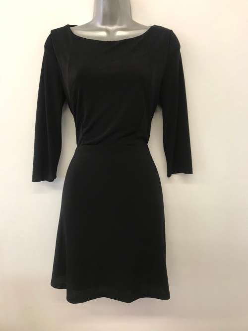 Suits 12 / 36 designer is MANGO  stunning black dress with cut out A-Line.