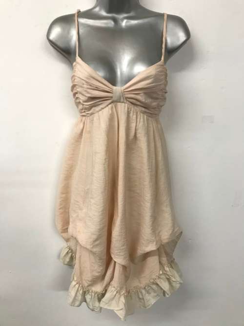 10 / 34 peaches and cream dress unusual hemline