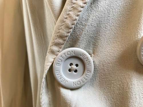 12-14 / 36- 38 designer  Jenni Button silk trench coat
