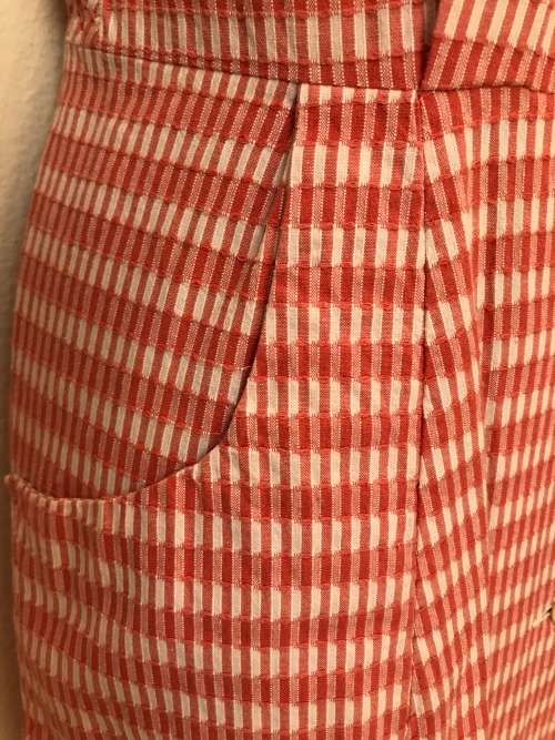 10 - 12 / 34 - 36 vintage red dress a-line