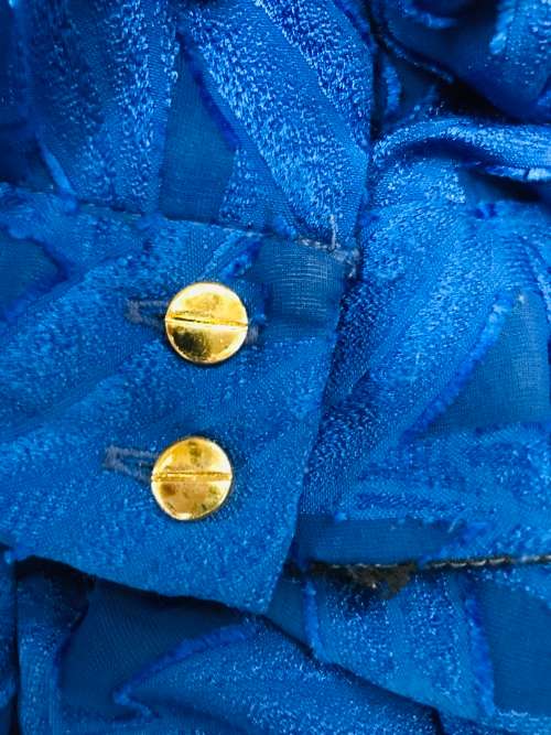 12/36 to 14 / 38 VINTAGE KRESIV INTERNATIONAL blouse shirt ornate. Stunning.