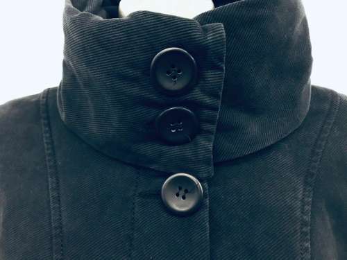 10/34 black polo neck style thick jacket by TOPSHOP UK