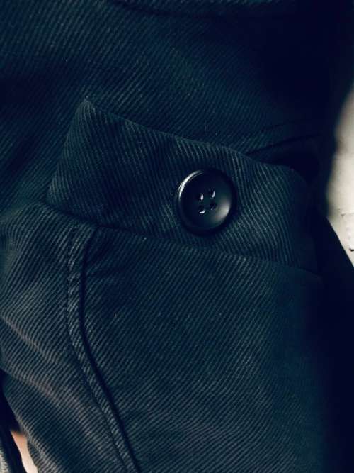 10/34 black polo neck style thick jacket by TOPSHOP UK