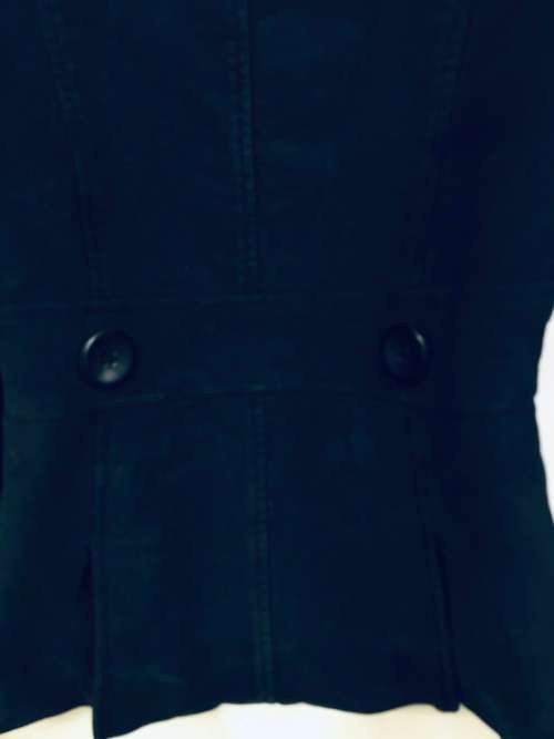 10/34 black polo neck style thick jacket by TOPSHOP UK