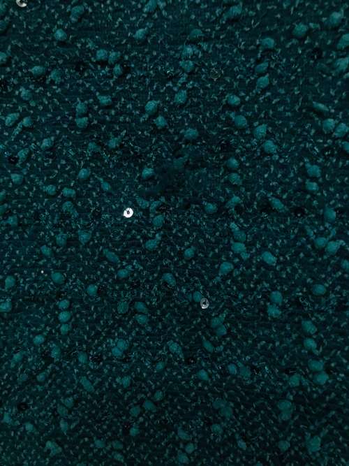 10 / 34 teal green channel look jersey LOVE cardigan has sparkle