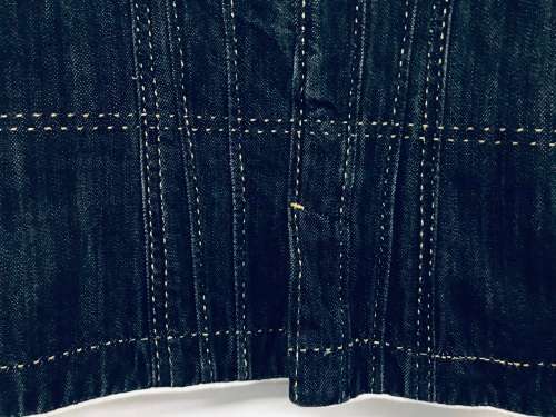 8-10/ 32 - 34 ladies black stitch detail denim jacket lovely!