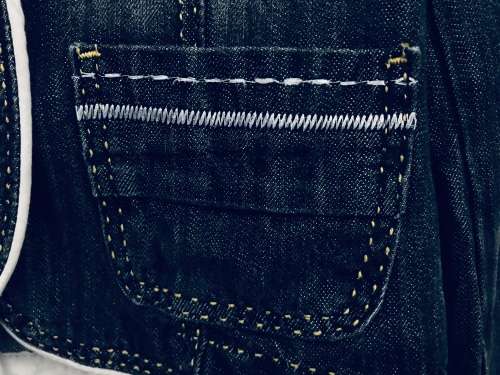 8-10/ 32 - 34 ladies black stitch detail denim jacket lovely!