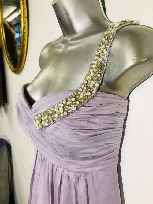 12 / 36 Forever new lilac diamanté dress