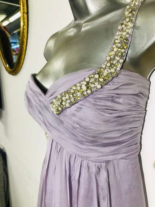 12 / 36 Forever new lilac diamanté dress
