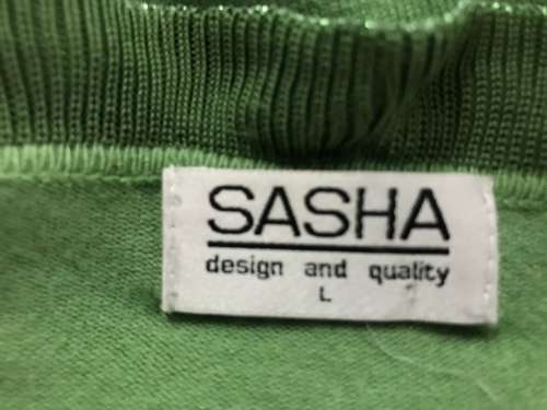 12 / 36 green frill bead cardigan by SASHA