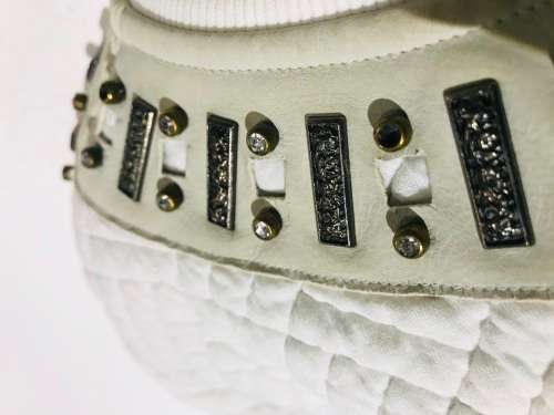 12 - 14 / 36 - 38 waffle diamanté gem top MAISON SCOTCH Paris night New York morning