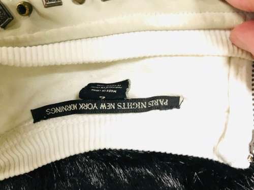 12 - 14 / 36 - 38 waffle diamanté gem top MAISON SCOTCH Paris night New York morning